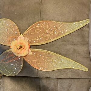 Disney Fairy Wings with Gold and Orange Accents